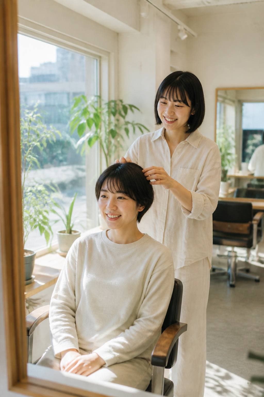 明るいサロンとして開いたリアルショールーム